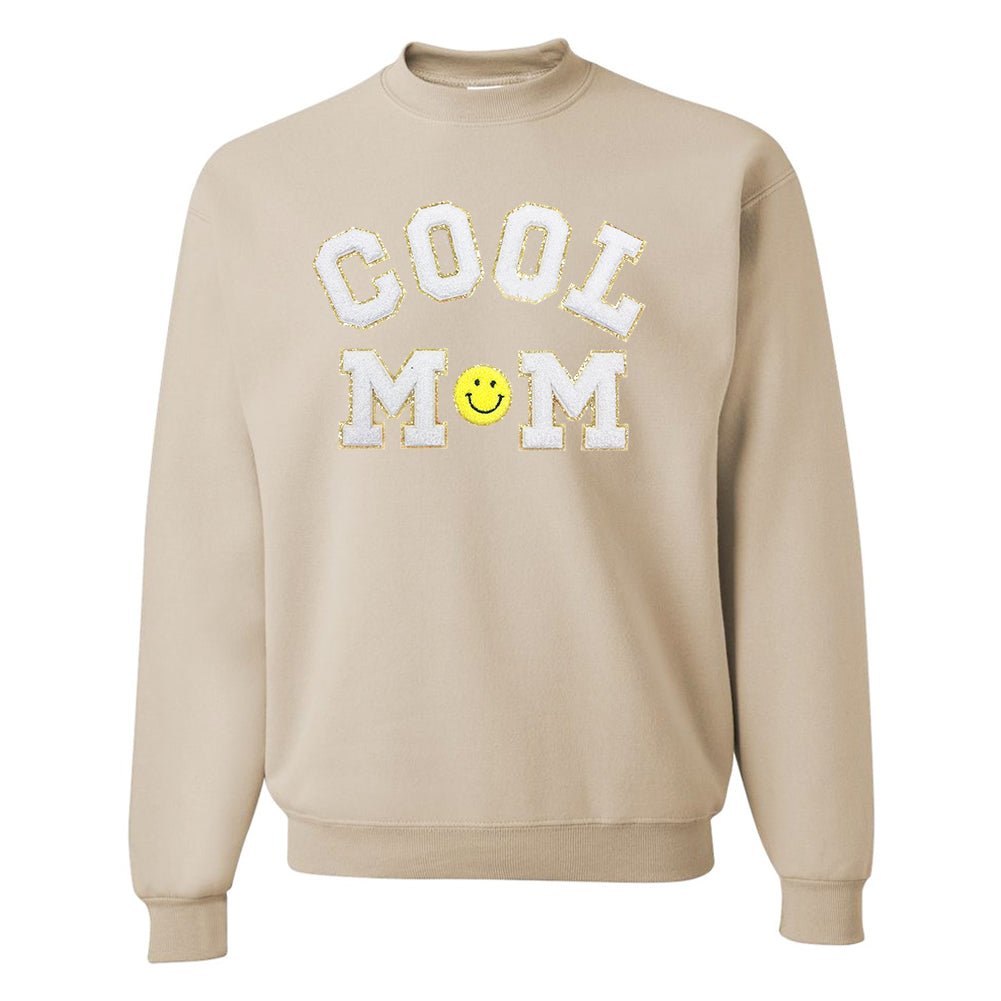 Cool Mom Letter Patch Sweatshirt
