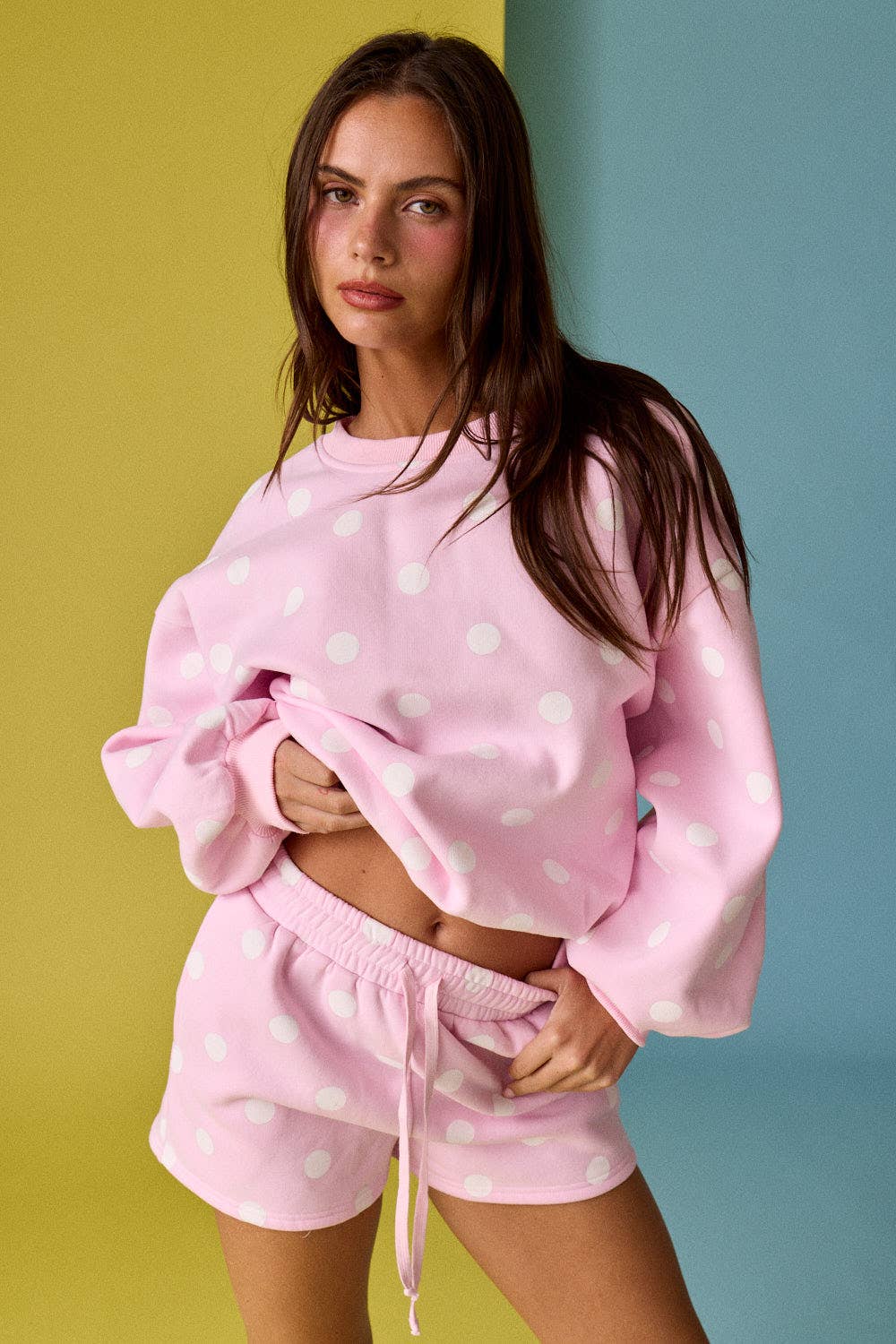 PX19824 Polka Dot Fleece Set