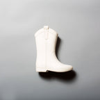Bone White Kid's All Weather Rubber Cowboy Boots