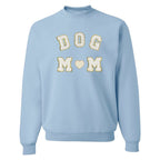 Dog Mom Letter Patch Crewneck Sweatshirt