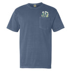 Embroidered 'Floral Pocket' Pocket T-Shirt