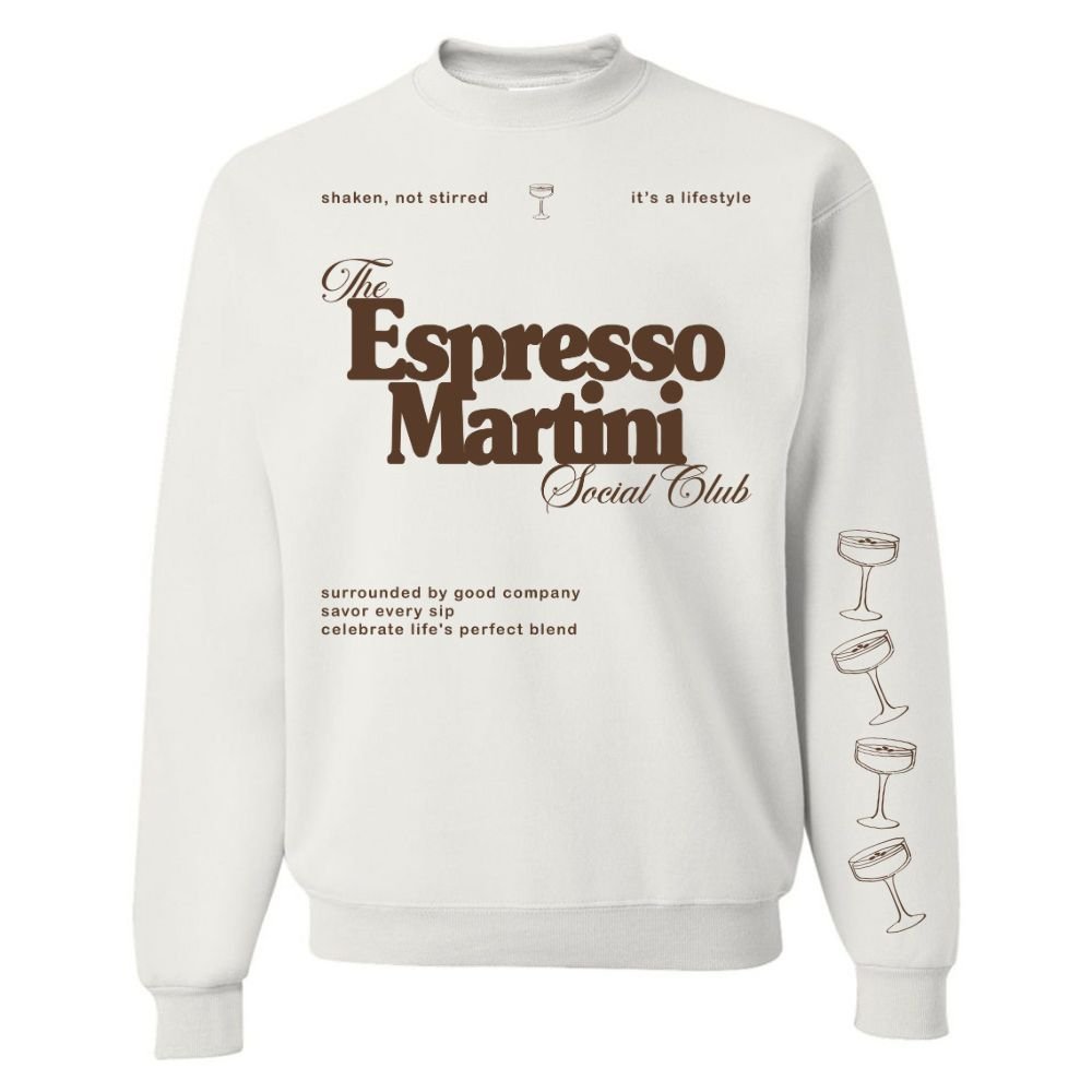 ‘Espresso Martini Social Club' Crewneck Sweatshirt