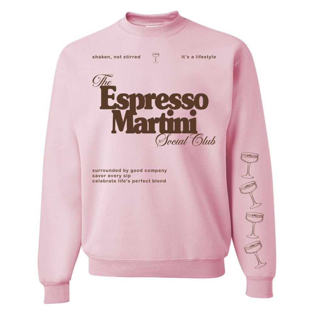 ‘Espresso Martini Social Club' Crewneck Sweatshirt