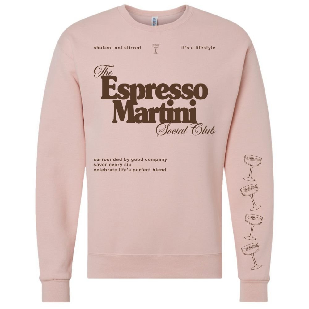 ‘Espresso Martini Social Club' Crewneck Sweatshirt