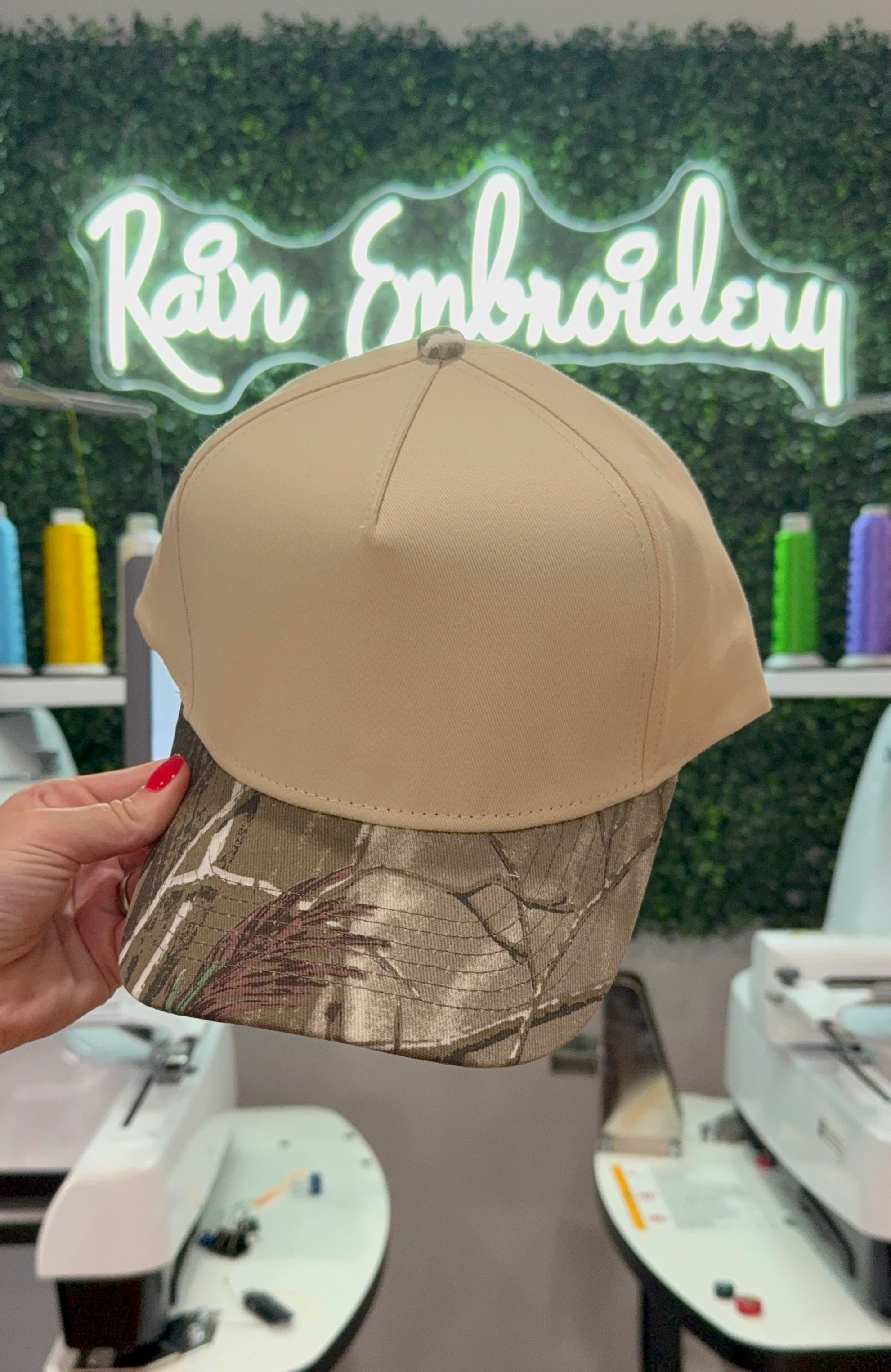 Camo Bill Trucker Hat (blank)