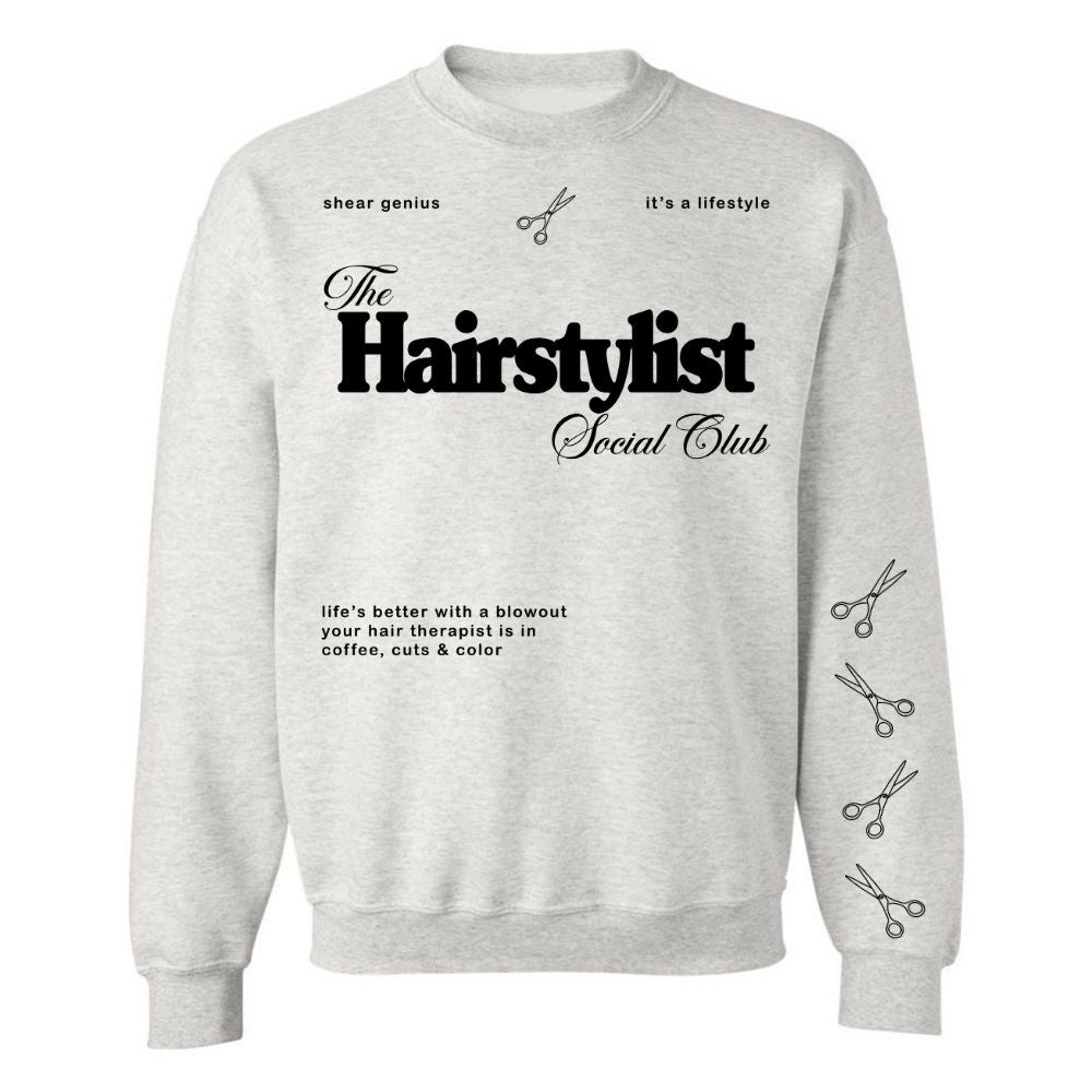 ‘Hairstylist Social Club' Crewneck Sweatshirt