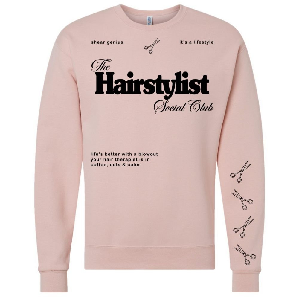 ‘Hairstylist Social Club' Crewneck Sweatshirt