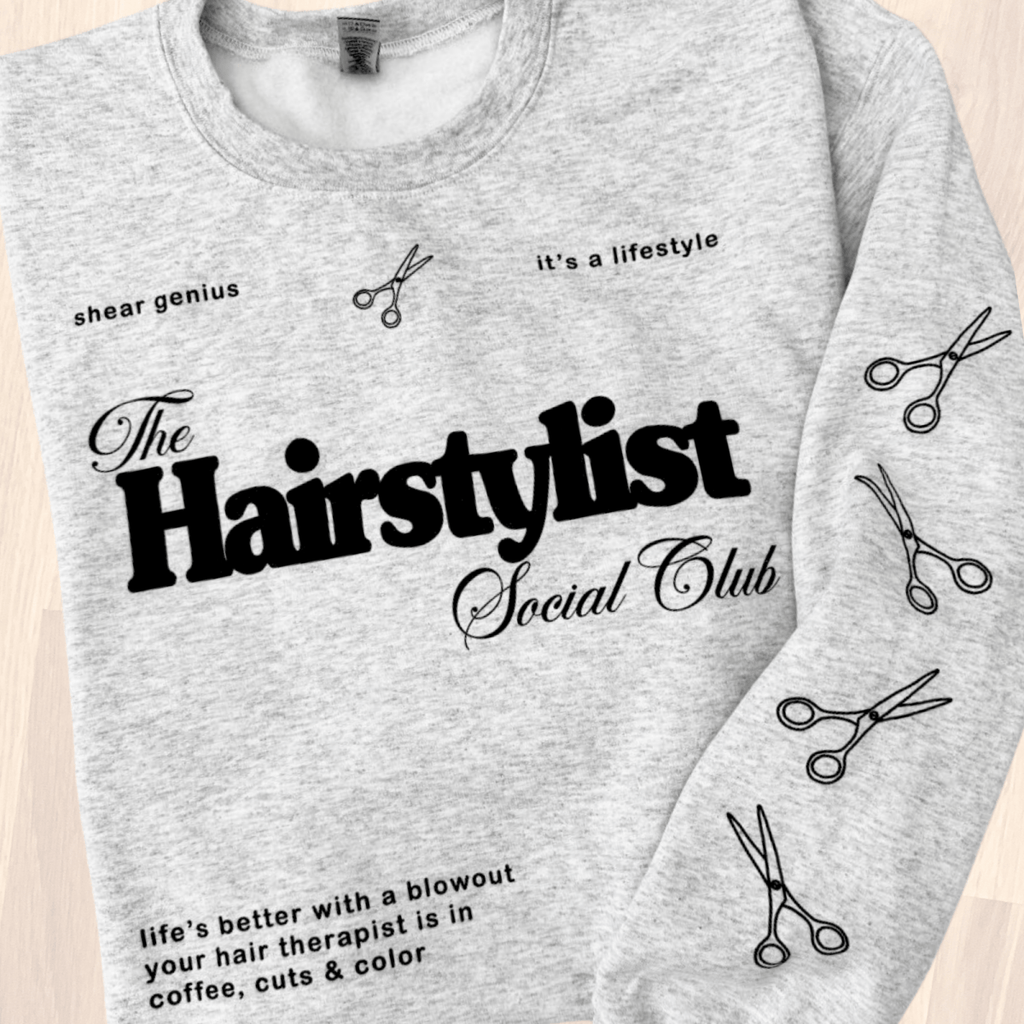 ‘Hairstylist Social Club' Crewneck Sweatshirt