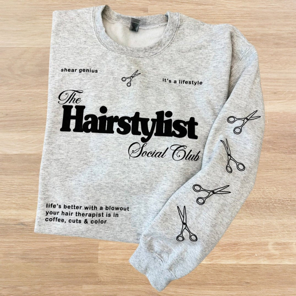‘Hairstylist Social Club' Crewneck Sweatshirt