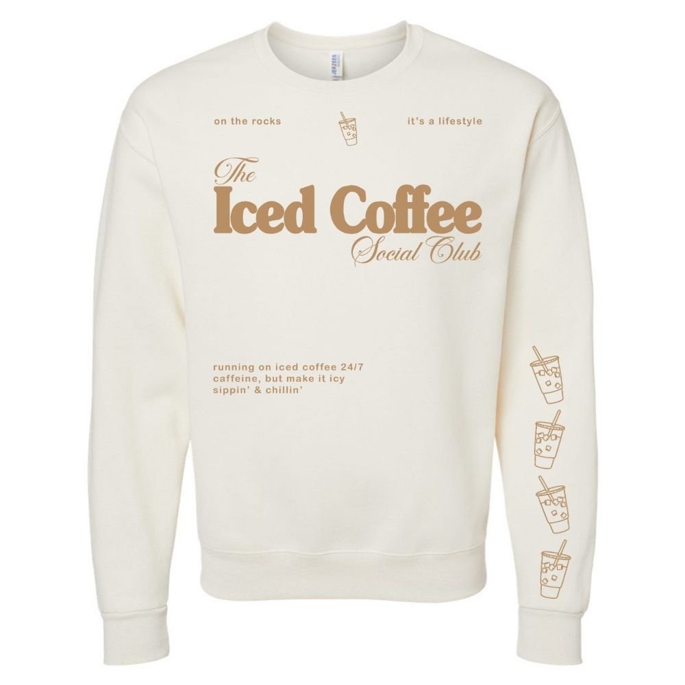 ‘Iced Coffee Social Club' Crewneck Sweatshirt