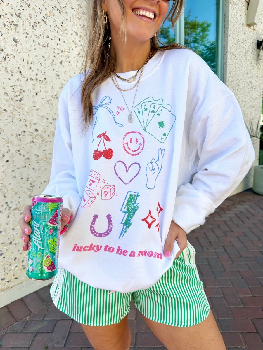 ‘Lucky Mom Dopamine Doodles’ Sweatshirt
