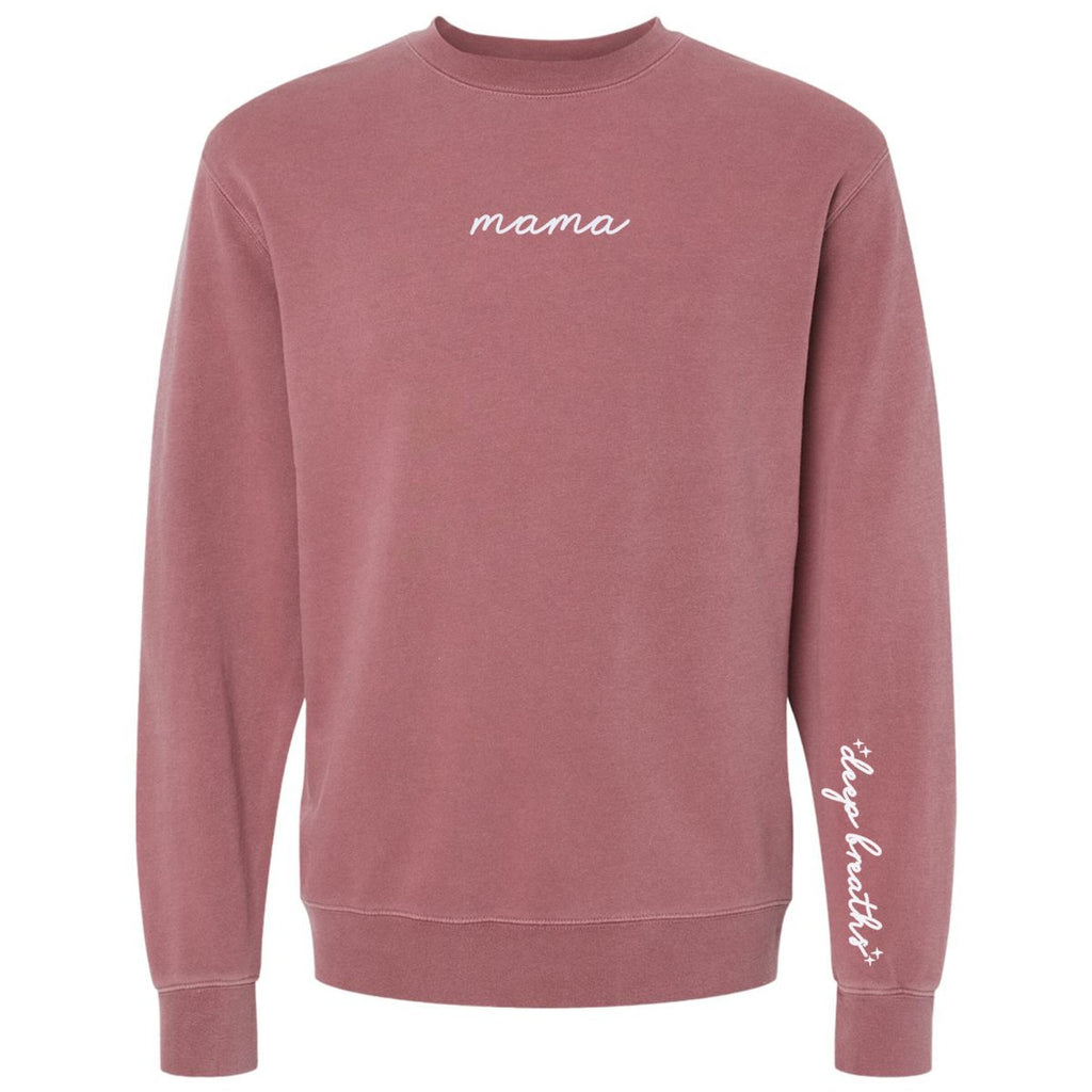 Mama 'Deep Breaths Reminder' Cozy Crew