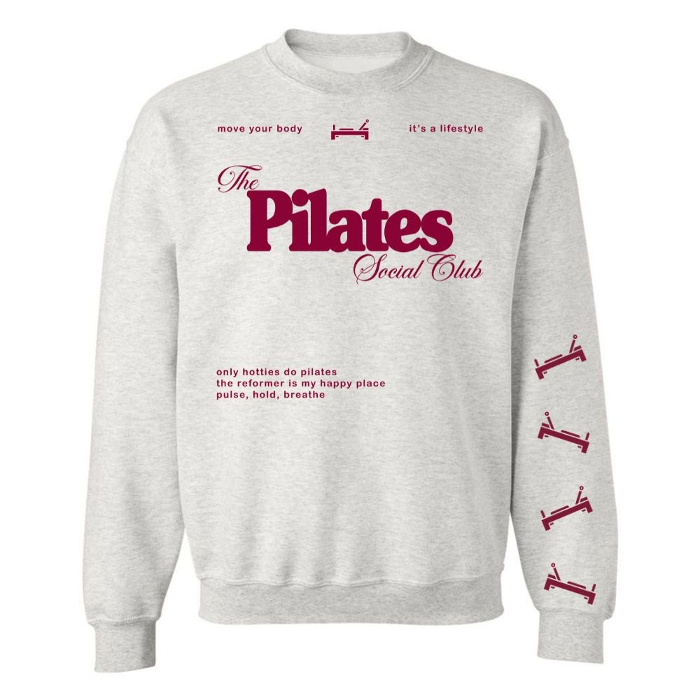 ‘Pilates Social Club' Crewneck Sweatshirt