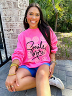'Smile More' Crewneck Sweatshirt