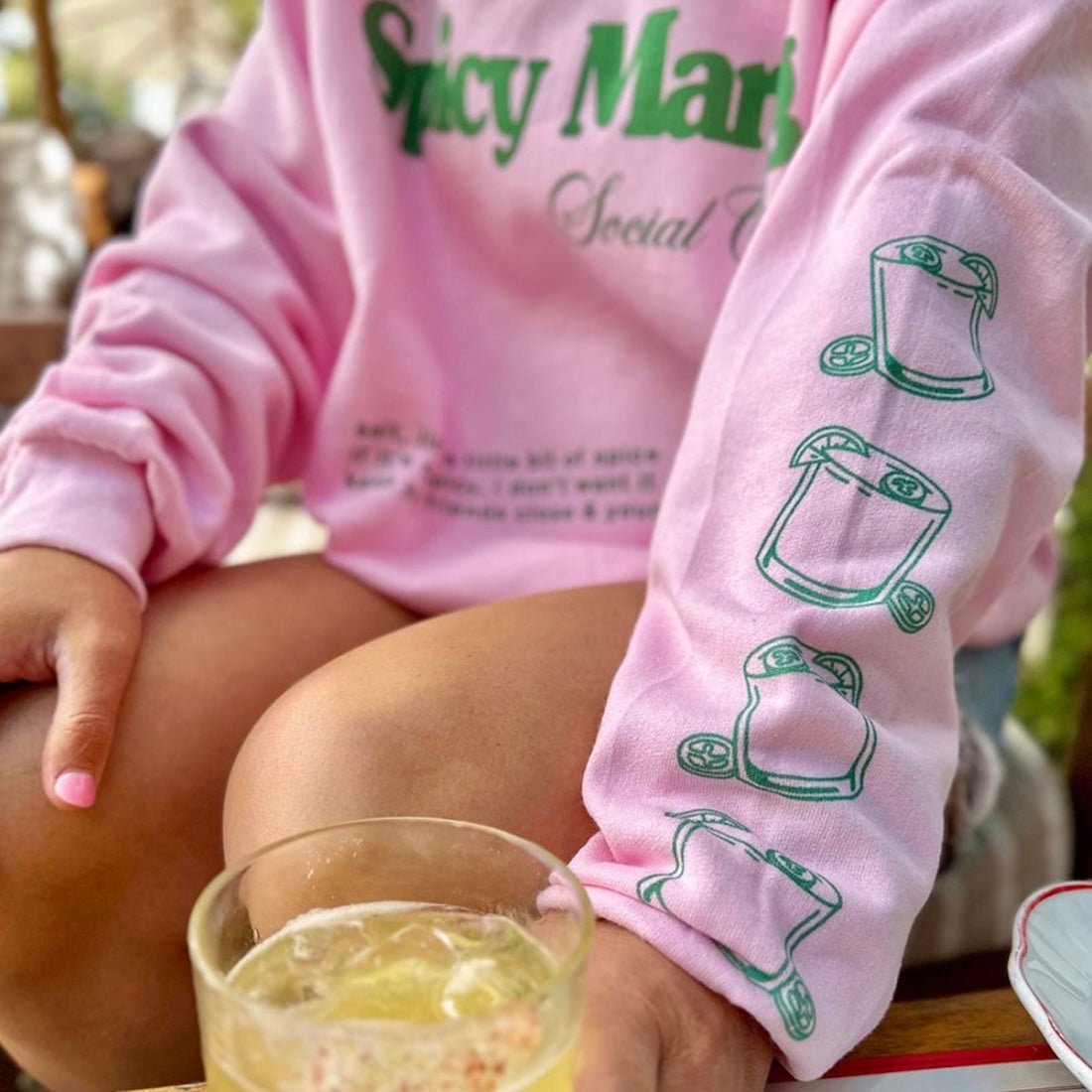 'Spicy Marg Social Club' Crewneck Sweatshirt