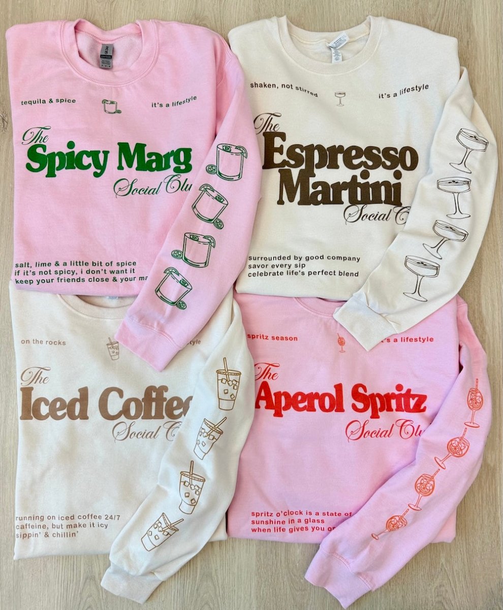 'Spicy Marg Social Club' Crewneck Sweatshirt