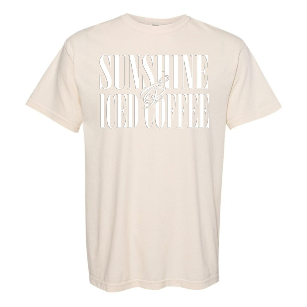 'Sunshine & Iced Coffee' PUFF T-Shirt