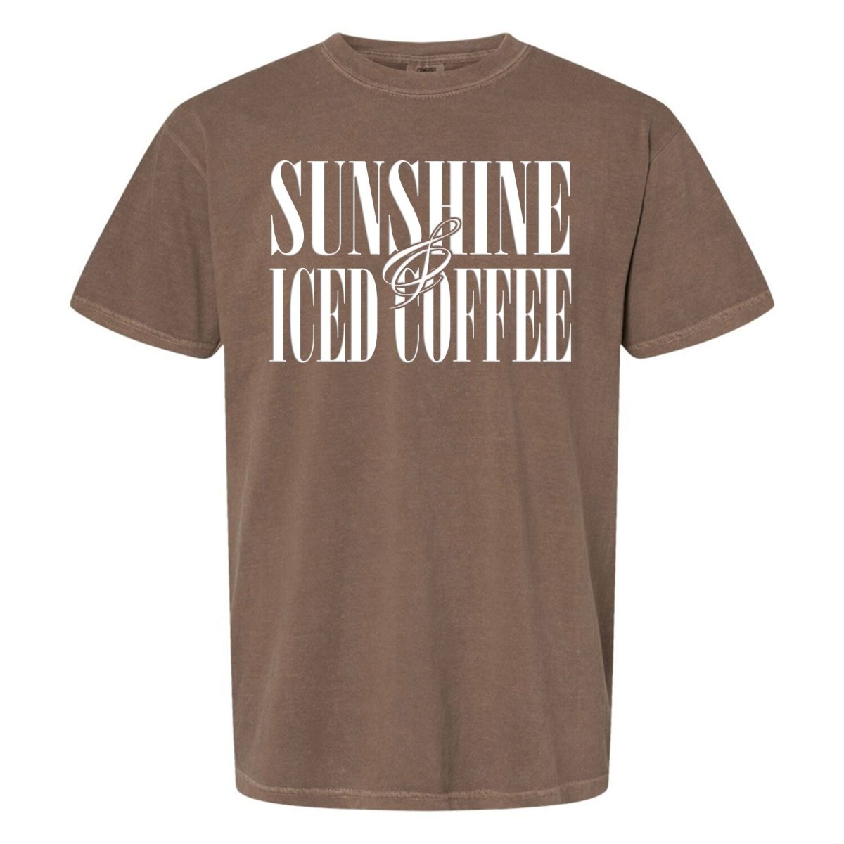 'Sunshine & Iced Coffee' PUFF T-Shirt
