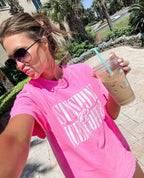 'Sunshine & Iced Coffee' PUFF T-Shirt