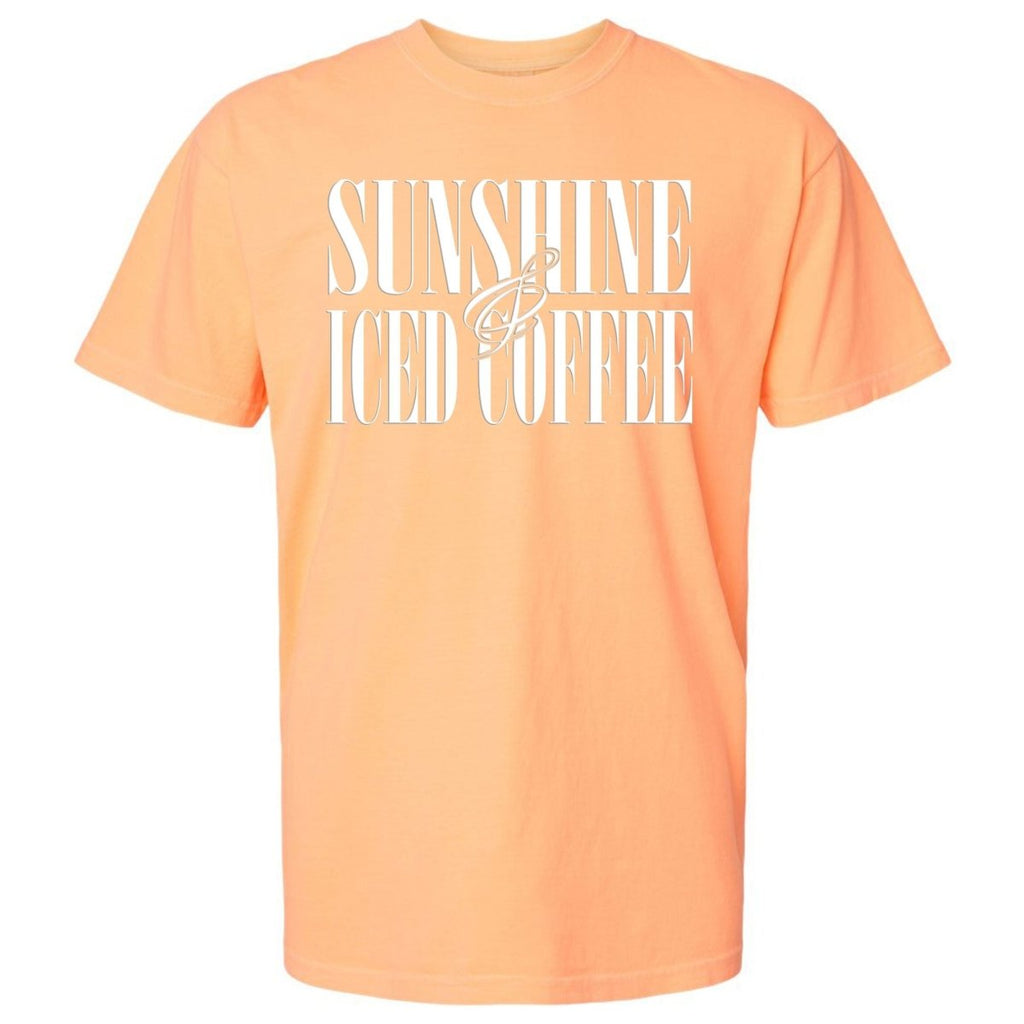 'Sunshine & Iced Coffee' PUFF T-Shirt