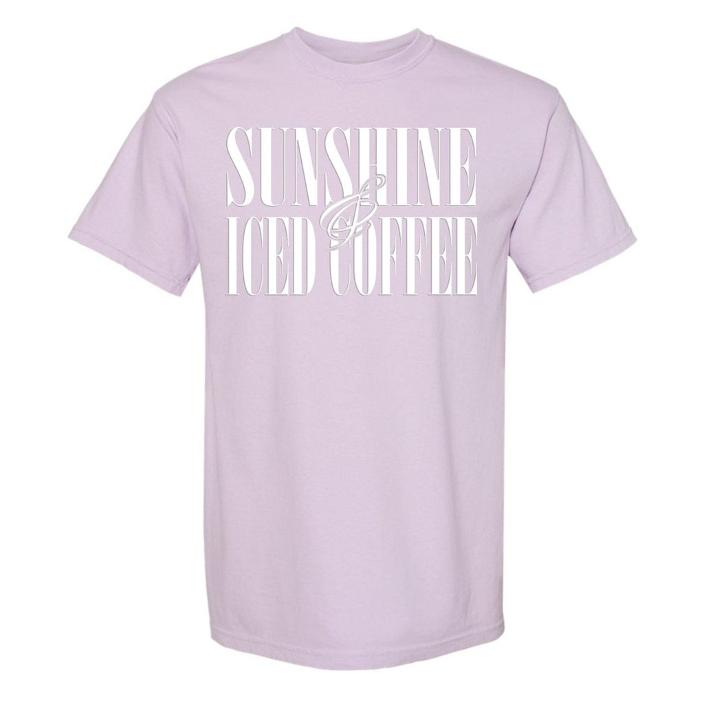 'Sunshine & Iced Coffee' PUFF T-Shirt