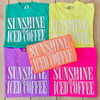'Sunshine & Iced Coffee' PUFF T-Shirt