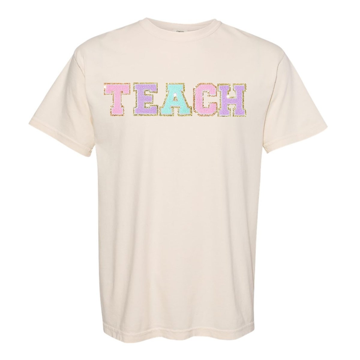 'Teach' Letter Patch T-Shirt