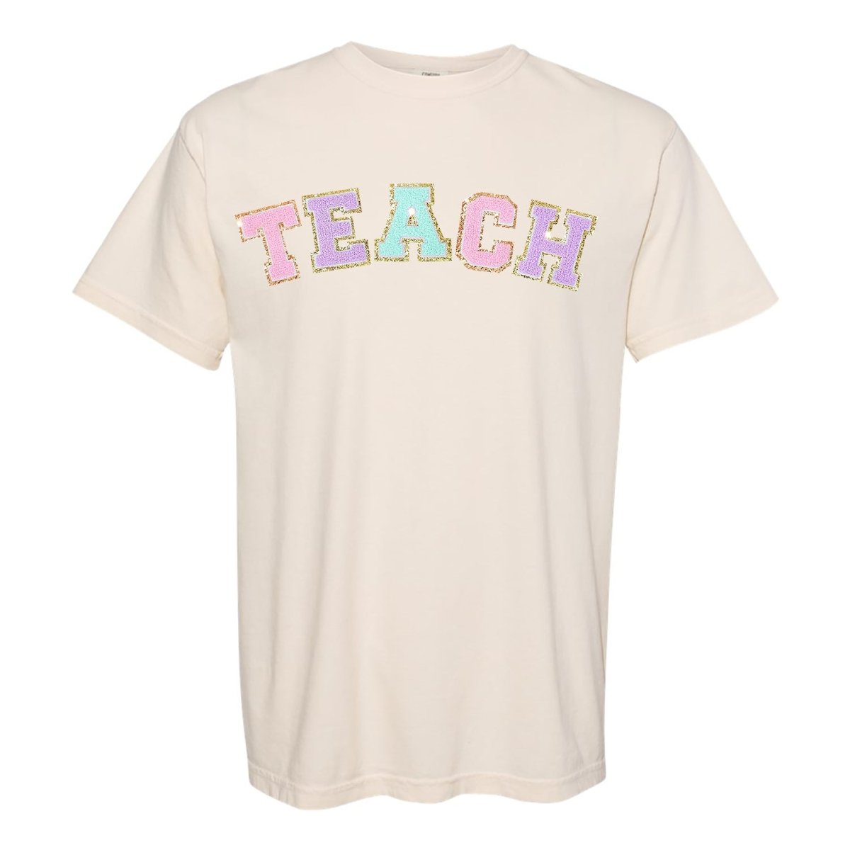 'Teach' Letter Patch T-Shirt