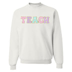 Teach Letter Patch Crewneck Sweatshirt