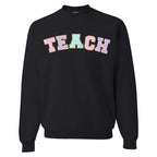 Teach Letter Patch Crewneck Sweatshirt