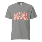 Orange floral mama comfort color tee