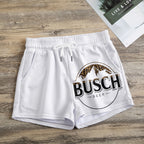 Leopard mountain beer Women's Casual Shorts