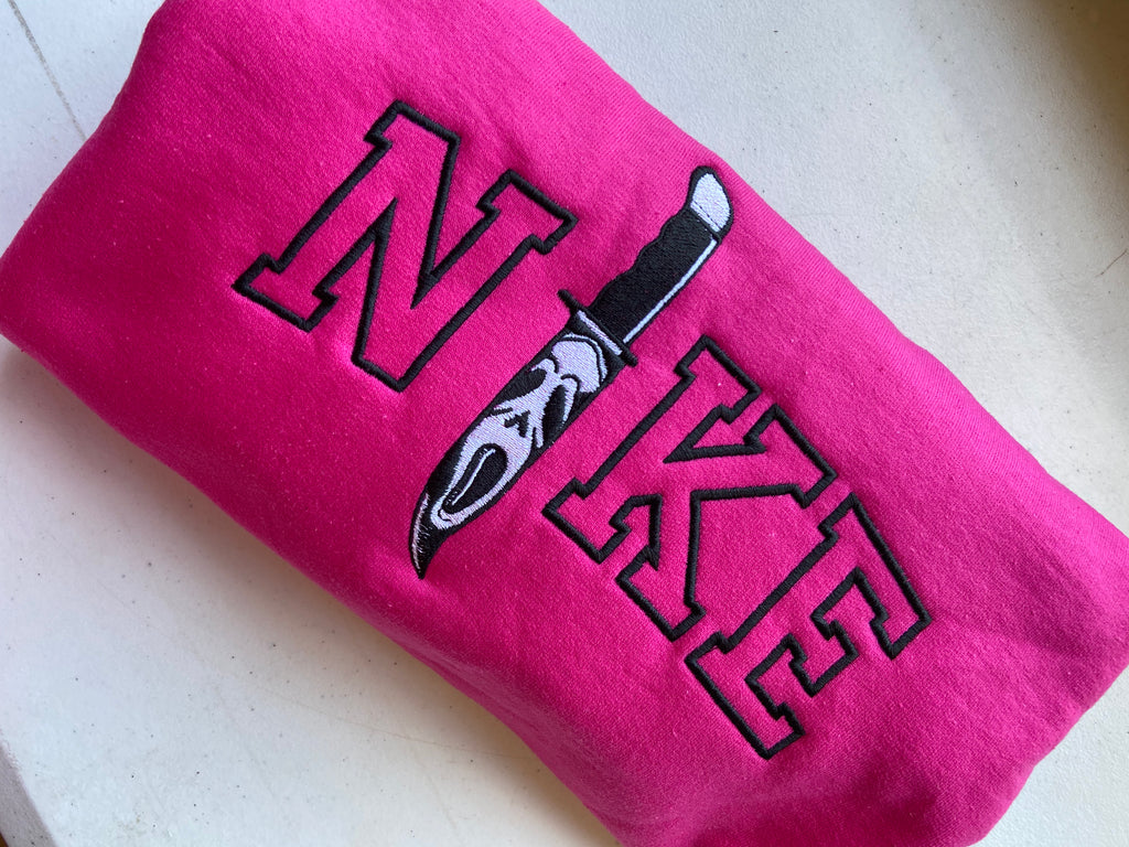 Scream HOT PINK NKE sweatshirt