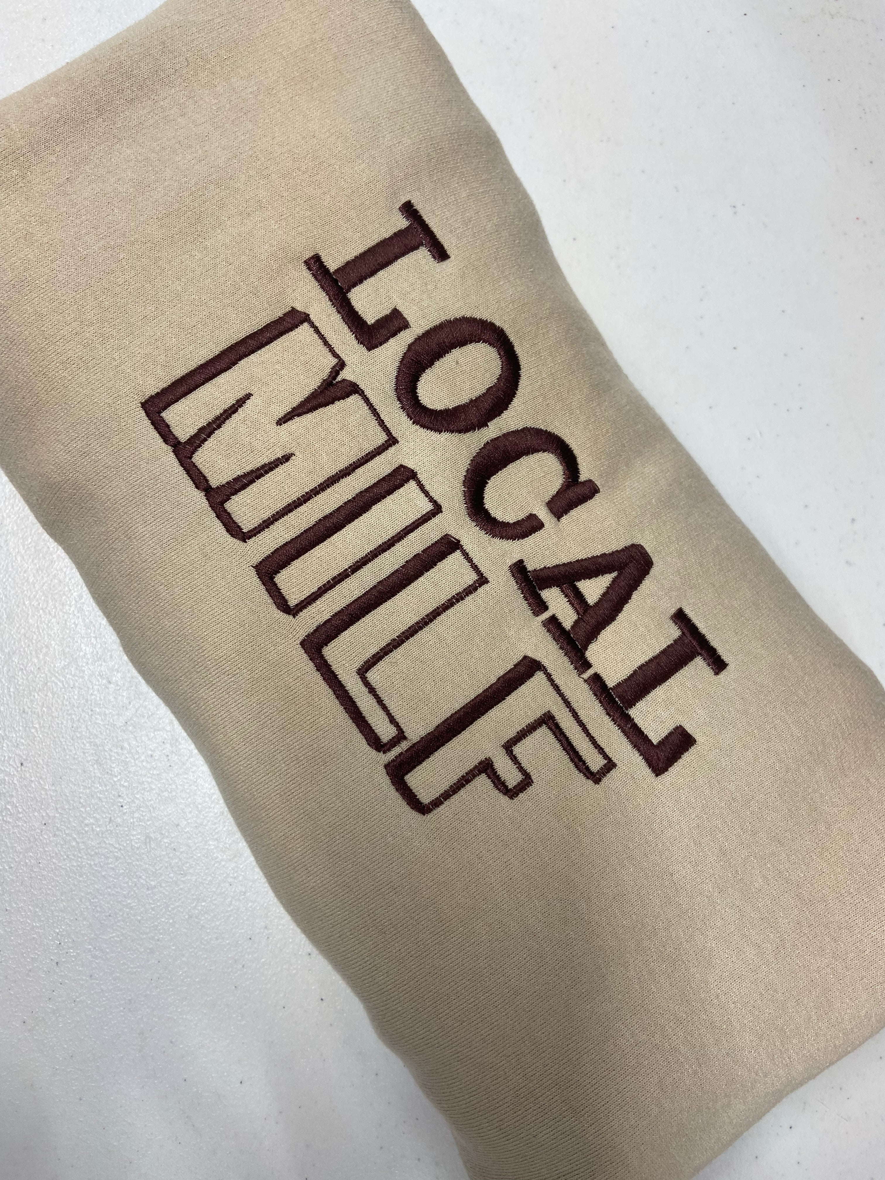 Local milf embroidered sweatshirt